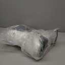 AAAAAcessories D-Shaped Chair Cushions, 2" Thick Dining Chair Pads with Ties and Removable, Machine-Washable Cover, 17" x 16", Set of 4, Black