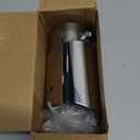 Car Tailpipe, Stainless Steel Exhaust Tip, 2.48" Inlet 3.3" Outlet Exhaust Pipe Flue Muffler, Screw-fixed Modified Exhaust Pipe, Universal for Car Exterior Rear Tip Pipe Accessory (Silver #Straight) (1 PC)