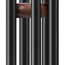 Bursvik 65" Aluminum Wind Chimes for Outside (Black), 5 Heavy Duty Tubes