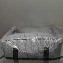 Dog Car Seat - Memory Foam Dog Booster Seat for Small Dogs Up to 25lbs-Elevated Pet Car Seat with Storage Pockets and Dog Seat Belt-Soft Pet Travel Bed for Front & Back Seats-Removable Washable-Grey