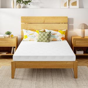 Gelsea 6 Inch Full Size Memory Foam Mattress,Cooling Green Tea Gel,Med Firm
Pressure Relief for kids teens adults,Mattress in a Box,CertiPUR-US,Breathable Cooling Foam,Washable Removable Cover,White