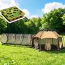 Cat Tent for Indoor and Outdoor Cat Enclosures(Outdoor, Tunnel, and Pet playpen) X-Large Portable Cat Tunnel Play Tents for Cats Rabbits and Small Animals