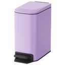 Cesun Small Bathroom Trash Can with Lid Soft Close, Step Pedal, 6 Liter / 1.6 Gallon Stainless Steel Garbage Can with Removable Inner Bucket, Anti-Fingerprint Finish (Purple)