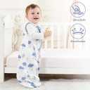 Yoofoss Baby Sleep Sack 6-12 Months Baby Wearable Blanket 100% Organic Cotton 2-Way Zipper TOG 0.5 Toddler Sleeping Sack 3 Pack, Lightweight Sleep Sacks for Babies, Size: Medium