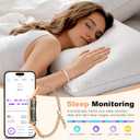Smart Bracelet for Women, Health Activity Fitness Trackers, 24/7 Heart Rate, HRV, Blood Oxygen & Stress Monitor, 24H Sleep Tracker, Free APP for iOS & Android, Rose Gold