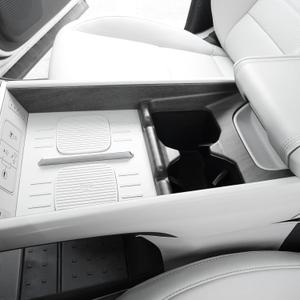 YOUTOOCAR Front Cup Holder Cover Trim Compatible with Hyundai Santa Fe 2024-2025 Accessories (Wood Grain)