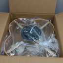 Boho Ceiling Fans with Lights, 20" Low Profile Ceiling Fan with Light Remote Control, Bladeless Flush Mount with 6 Speeds for Bedroom, Nursery, Living Room. (Ivory)