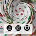 XCHI Red Gingerbread Man Snowman Christmas Tree Skirt Christmas Party Decorations for Home Xmas Holiday Winter Indoor Decro 48 Inch