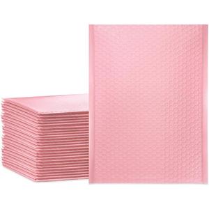 UCGOU Bubble Mailers 10.5x16 Inch Light Pink 25 Pack Poly Padded Envelopes Large #5 Mailing Packages Opaque Packaging Postal Self Seal Adhesive Waterproof Boutique Shipping Bags for Clothes