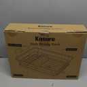 Kitsure Dish Drying Rack - Compact Dish Rack with Utensil Holder & Adjustable Water Outlet, Rust-Proof & Scratch-Resistant Drying Rack for Kitchen, 14.5" x 12.0" x 4.0", White