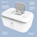 Jool Baby Waterproof Changing Pad (Sage) + Classic Wipe Warmer (White/Gray)