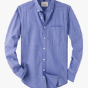 Alimens & Gentle Mens Solid Oxford Shirt Long Sleeve Dress Shirt Work Casual Button Down Shirts with Pocket M