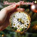 3 x Christmas Ornaments, Bee Ornament, Christmas Tree Decorations, Holiday Decorations, Holiday Ornaments, Bee Gifts, Holiday Party Gifts, and Xmas Gift Ideas
