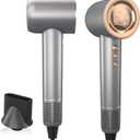JINRI Hair Dryer, High-Speed Ionic Low Noise Blow Dryer with Brushless Motor for Fast Drying, Thermo-Control Quiet Compact Hair Blow Dryer with Magnetic Nozzle for Home Travel Salon