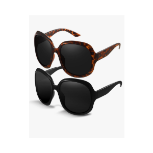 miyya Bug Eye Oversized Polarized Sunglasses Womens, Trendy Retro Sun Glasses for Women 2025, Oversized UV Protection Shades