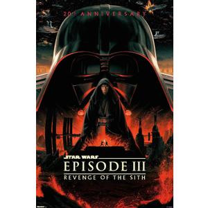 Star Wars: Revenge Of The Sith - 20th Anniversary Wall Poster, 34L" x 22.4W", Premium Unframed Version