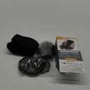 LotFancy Wisdom Teeth Ice Pack Head Wrap, Face Ice Pack for TMJ Jaw Toothache Pain Relief, with 4 Reusable Hot Cold Therapy Gel Packs, for Chin, Oral and Facial Surgery, for Kids, Teens, Petite Adults (Black(smaller Size))