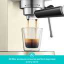 CASABREWS CM5418 Espresso Machine 20 Bar, Small Espresso Maker with Milk Frother Steam Wand, Stainless Steel Espresso Coffee Machine with 34oz Removable Water Tank, Cafetera Espresso, Creamy 