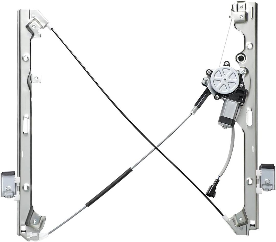 Front Left Power Window Regulator w/Motor Assembly, Compatible with Chevrolet Silverado Tahoe & GMC Sierra Yukon XL 1500 2500 3500 00-06, 07 Classic & Cadillac Escalade Truck SUV, 741-644