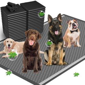 31"x47" Activated Charcoal Dog Pee Pads - 150 Count,Extra Large，Super Absorbent, Leakproof, Long-Lasting Odor Control, Ideal for Large Dogs and Potty Training Puppies
