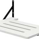 AREAJD Black White Small Mini Projector Shelf for Wall, Cable Box/Router Shelf, Floating Projector Mount, Holder Stand Accessories