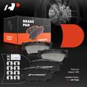 A-Premium Rear Ceramic Brake Pads Set Compatible with Toyota, Lexus and Pontiac Models - Avalon 2007-2021, Camry, Matrix, RAV4, ES300h, ES350, HS250h, Vibe, with Hardware, 4-Pack