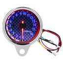 Universal 12V DC Motorcycle LED Digital Tachometer, Electronic RPM Gauge with LED Display, 16000 RPM, Aluminum Construction