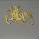 Dunzoom Oh Baby Sign for Backdrop Gold Mirror Acrylic Oh Baby Sticker Letters Decals Gender Reveal Boy Girl Decorations for 1st Birthday Party Backdrop Photography Background Wall Photo Prop Decor