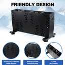 Freestanding Ski Storage Rack for 4 Pairs, Floor Stand Ski Organizer Rack, Heavy Duty Alloy Steel Ski Holders Ski Organizer, Freestanding Ski Organizer for Garage Basement