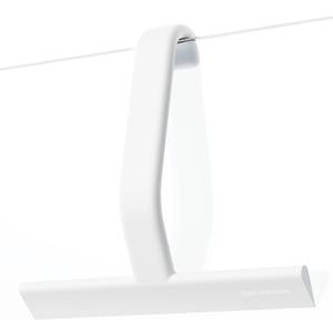 dancemoon JustHang Shower Squeegee for Glass Doors, All-in-One Award-Winning Silicone Squeegee with Built-in Hook for Bathroom, Window, Mirror, Tile Wall, Car, Streak-Free Cleaner Tool, 10-Inch White