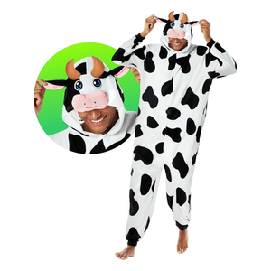 Morph Cow Costume Adult Cow Outfit for Men and Women - Farm Animal Halloween Costume for Adults M
