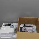 Pro Serger Sewing Machine, Heavy-Duty Industrial Metal Frame Overlock Machine with 3-4 Stitch Capability, Overlocker Sewing Machine with LED Light12 Stitch Patterns, 1,250 Stitches Per Minute, White