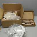 CAROTE 14 Pcs Pots and Pans Set Nonstick,Cookware Set Kitchen Cooking Set with Utensil and Pan Protectors (Cream White)