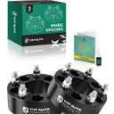 YHTAUTO 5x4.5 to 5x4.75 Wheel Adapters 2 Inch Compatible with Ford & Dodge & Jeep & Lincoln & Mercury, Tire Adapters w/1/2-20 & 12.9 Grade Studs, 73.1mm Center Bore 5 Lug 2PCS Black