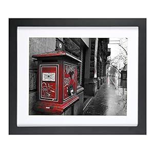 BOJIN 10x12 Picture Frames Black, Solid Wood Display Pictures 8x10 with Mat or 10x12 Without Mat, Table Top Home Decoration or Wall Hanging Photo Frame