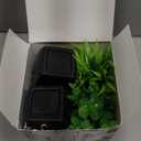 GREENTIME 4 Pack Fake Plants in Black Pot Mini Artificial Eucalyptus Potted Plant Small Faux Grass Greenery Potted for Indoor Home Office Farmhouse Bathroom Table Decoration