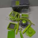 Vegetable chopper 22-in-1 with container, Vegetable & Fruit Chopper cutter with 13 Blades, Egg Slicer, Cheese Grater, Mandoline slicer, Veggie Dicer, Onion Chopper, Garlic Mincer, Peeler, Dicer