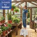 ACKO Folding Step Stool -13inch Height Premium Heavy Duty Foldable Foot Stool for Kids and Adults, Kitchen Garden Bathroom Stepping Stool White