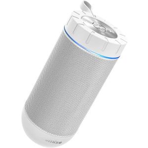 comiso X26 Bluetooth Speaker, IPX4 Waterproof Speakers 360° HD Surround Sound with Punchy Bass, Wireless Dual Pairing, 24H Playtime, Portable Speaker for Shower, Home, Outdoor, Camping, Beach-White