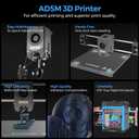 FLASHFORGE Adventurer 5M 3D Printer,600mm/s Max High-Speed FDM 3D Printers with Fully Auto Leveling, 280C Direct Extruder with Quick Detachable Nozzle, Effective Cooling, Core XY Structure
