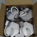 Fly Fans for Tables, Fly Repellent Fan Outdoor Indoor Keep Flies Away, Fly Repellent Fans for Tables with Holographic Blades for Picnic, Party, Restaurant, Kitchen, and BBQ, 4 Pack Silver