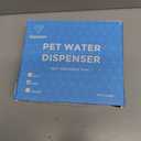 VANNON 16oz Pet Water Bottle, Gravity Dog Water Bowl Dispenser for Cage, Anti-Overflow Water Dispenser for Small Dogs, Cats, Rabbits and Other Small Animals, BPA Free, Grey
