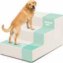 Dog Stairs for Large Dogs, 18" H Extra Wide Pet Steps for Beds