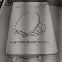 Toilet seat Elongated with Slow Close Hinges, Four Bumpers Never Loosen and Easily Remove, Two Sets of Parts, Plastic, White