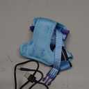 Rechargeable Light Up Dog Harness for Small Dogs  Adjustable LED Dog Vest with Reflective Strips, No Pull Glow in The Dark Puppy Harness for Night Walking Safety-Blue