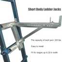 Ladder Jacks Bracket Extension - Adjustable Extension Scaffold Ladder Jack 2 Pack for Working 20 inch Stage