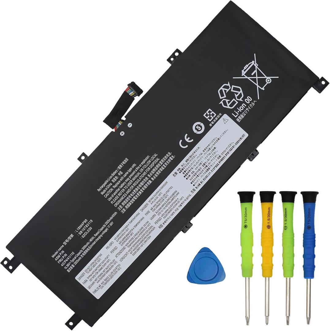 L18M4P90 L18C4P90 Battery Replacement for Lenovo ThinkPad L13 Yoga 1st Gen 2nd Gen Series Laptop Battery L18D4P90 02DL030 SB10T83119 02DL031 SB10T83120 02DL032 5B10W13933 46Wh