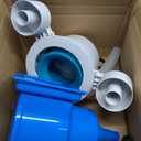 Wide Mouth Above Ground Pool Skimmer, ABS Construction Thru-Wall Pool Skimmer with Snap-in Removable Weir for Above Ground Pools