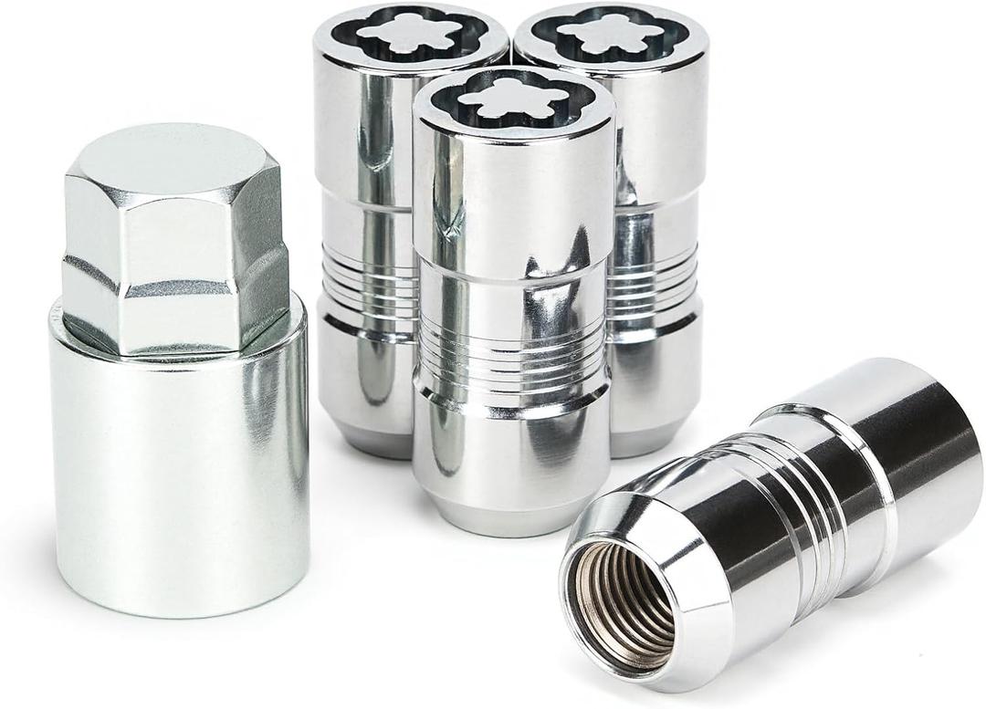 Wheel Lock Lug Nut Set M14 x 1.5 Anti Theft Fit Chevy Silverado Tahoe Suburban Avalanche Cadillac Escalade GMC Sierra Yukon XL Canyon Acadia Tesla 3 Y X S Ford Excursion &More Replace 24210