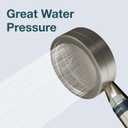 MyHalos Handheld Filtered Shower Head with Handheld Handle - High Pressure Shower Heads With Filter To Reduce Chlorine & Soften Water - Easy to Install Detachable Filtered Shower Head For Hard Water